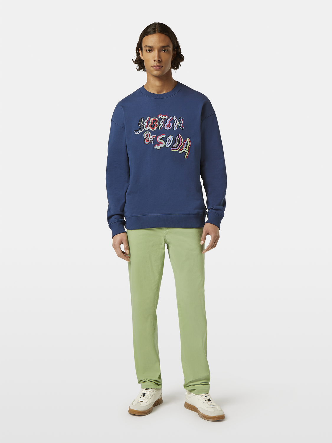 Relaxed-fit embroidered sweatshirt