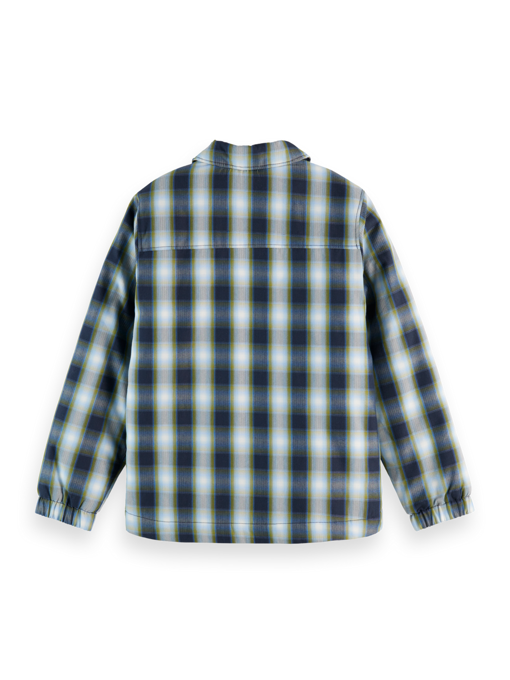 Boys Padded checked shirt jacket
