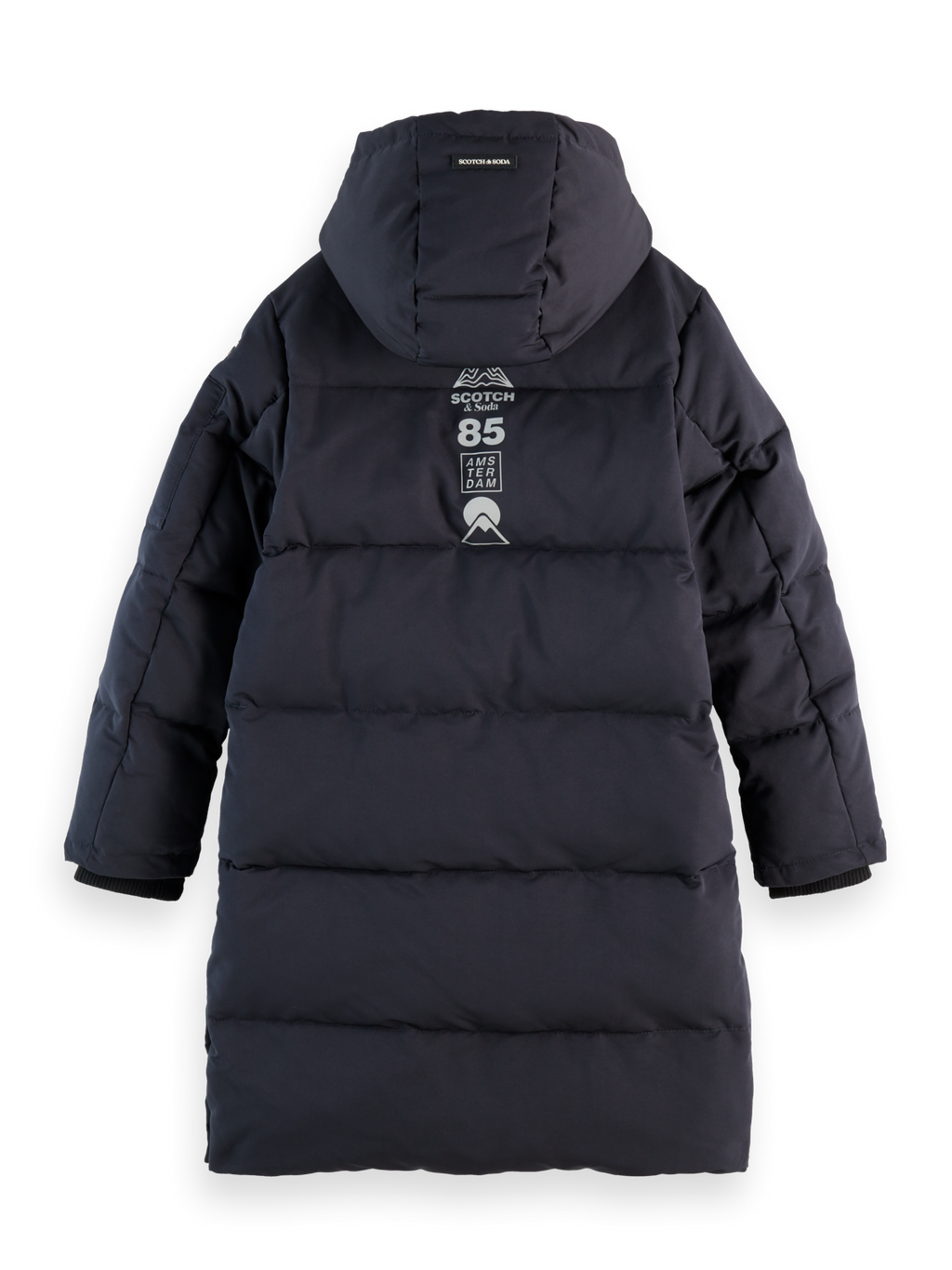 Boys Longer-length puffer jacket