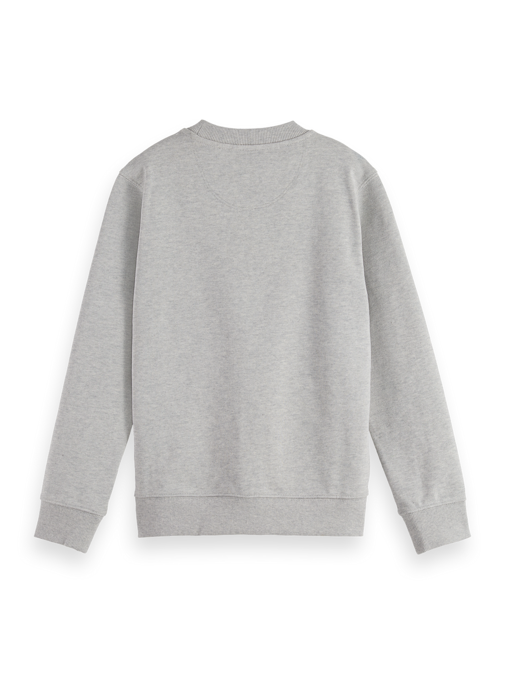 Boys Essentials Regular logo badge crewneck sweatshirt - GREY MELANGE