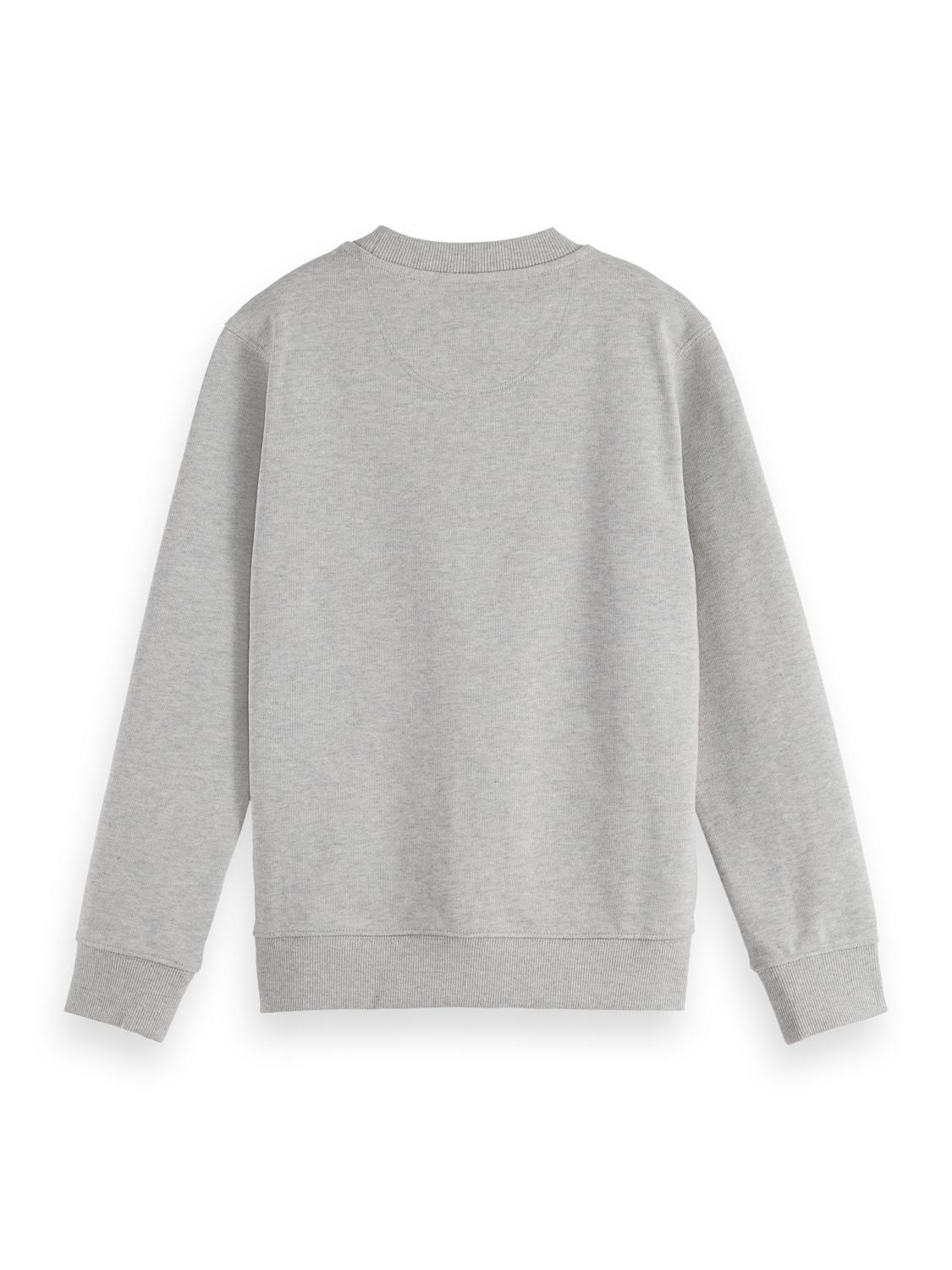 Boys Essentials Regular logo badge crewneck sweatshirt - GREY MELANGE