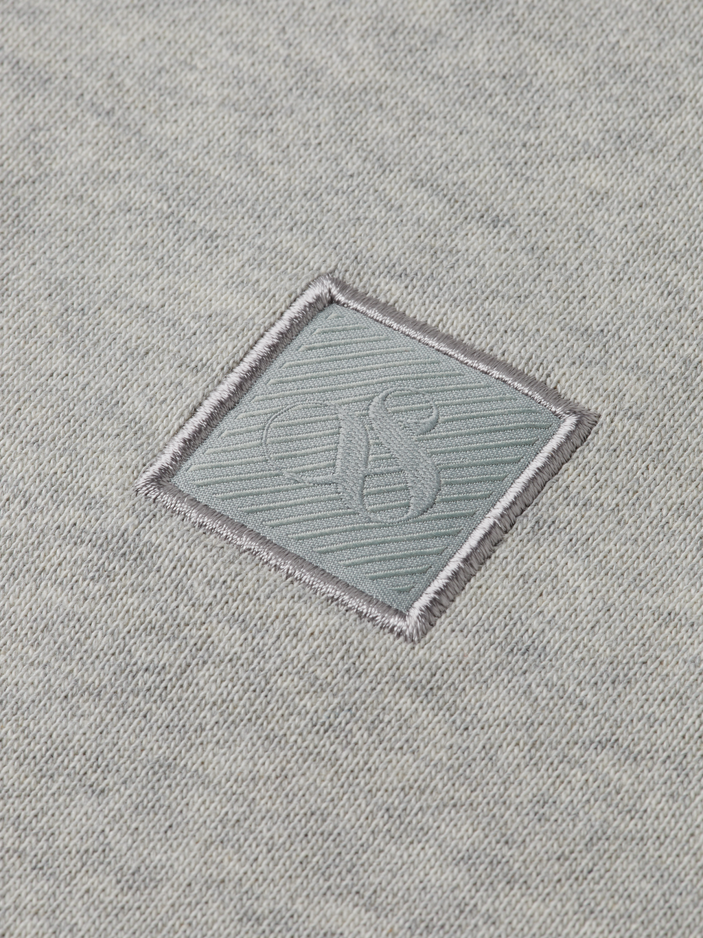 Boys Essentials Regular logo badge crewneck sweatshirt - GREY MELANGE