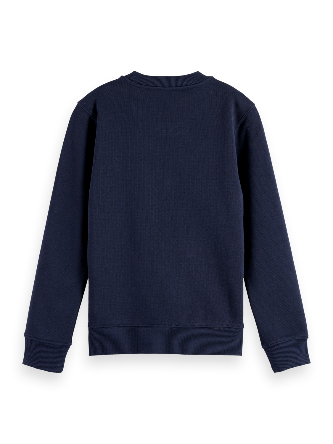 Boys Essentials Regular logo badge crewneck sweatshirt - SKY CAPTAIN