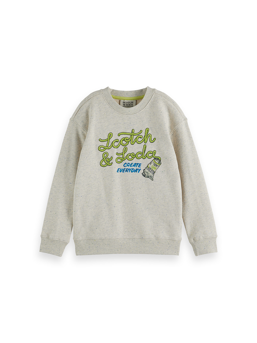 Boys Relaxed garment-washed artwork sweatshirt