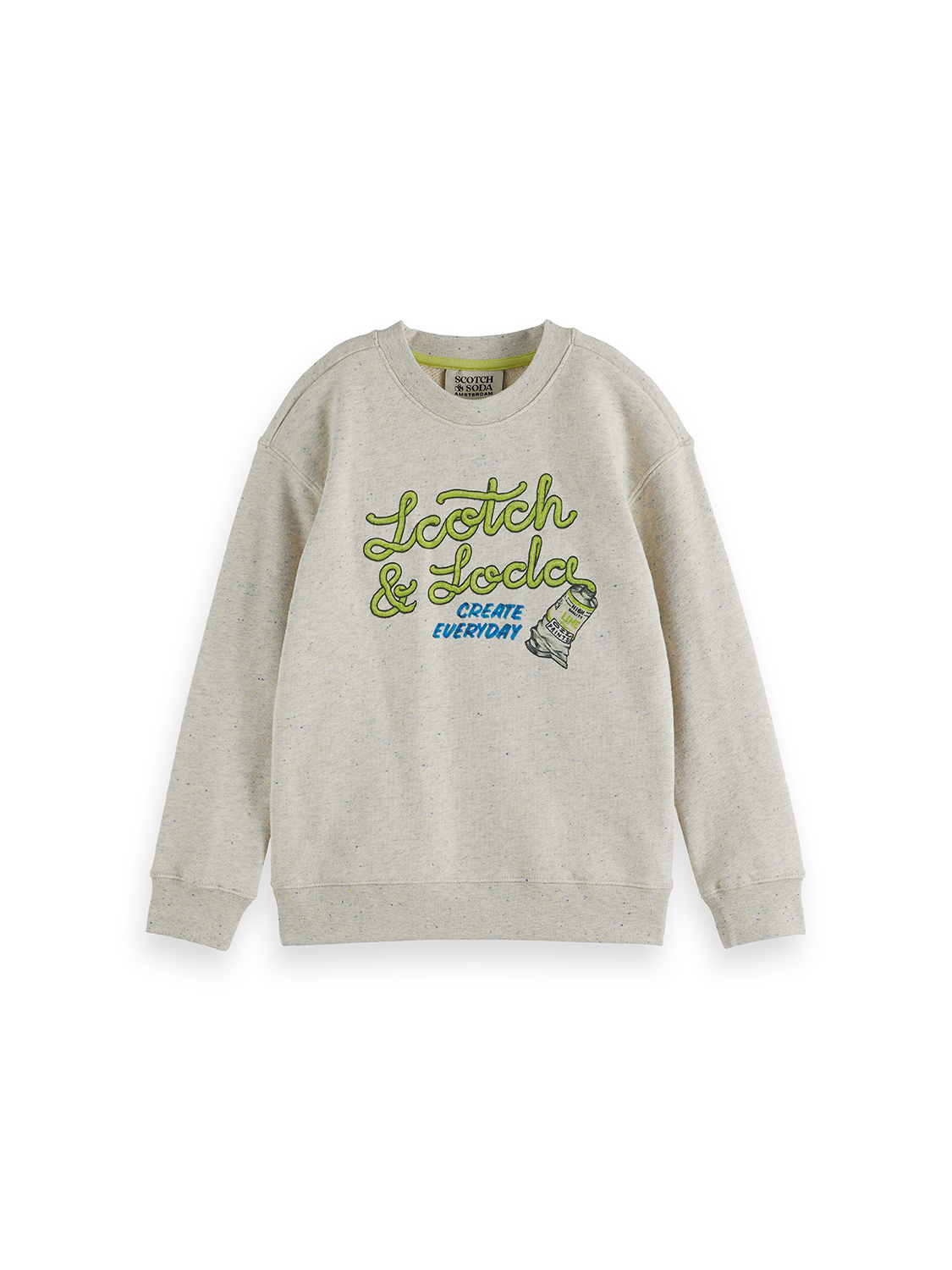 Boys Relaxed garment-washed artwork sweatshirt