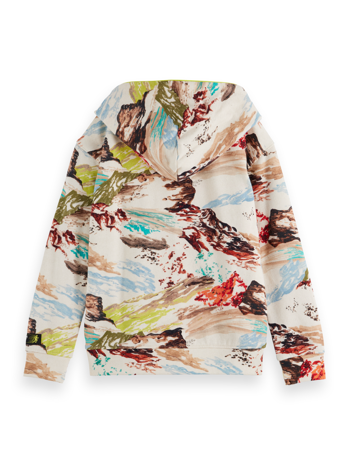 Boys Relaxed printed zip-up hoodie
