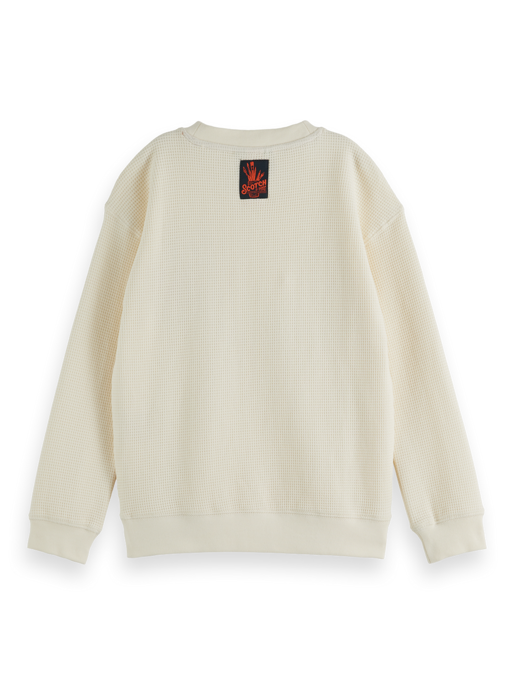 Boys Relaxed waffle sweatshirt