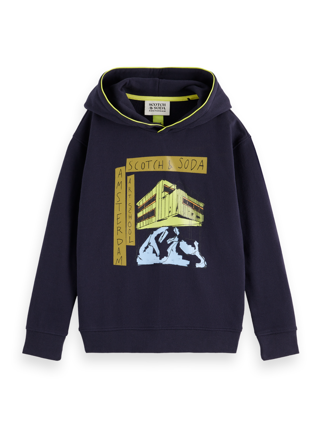 Boys Relaxed artwork hoodie