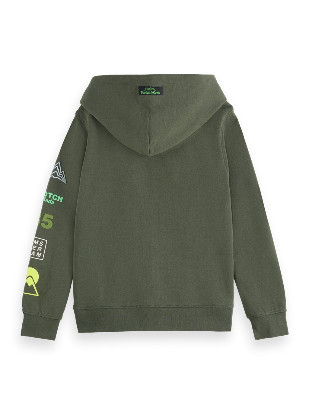 Boys Regular artwork zip-up hoodie