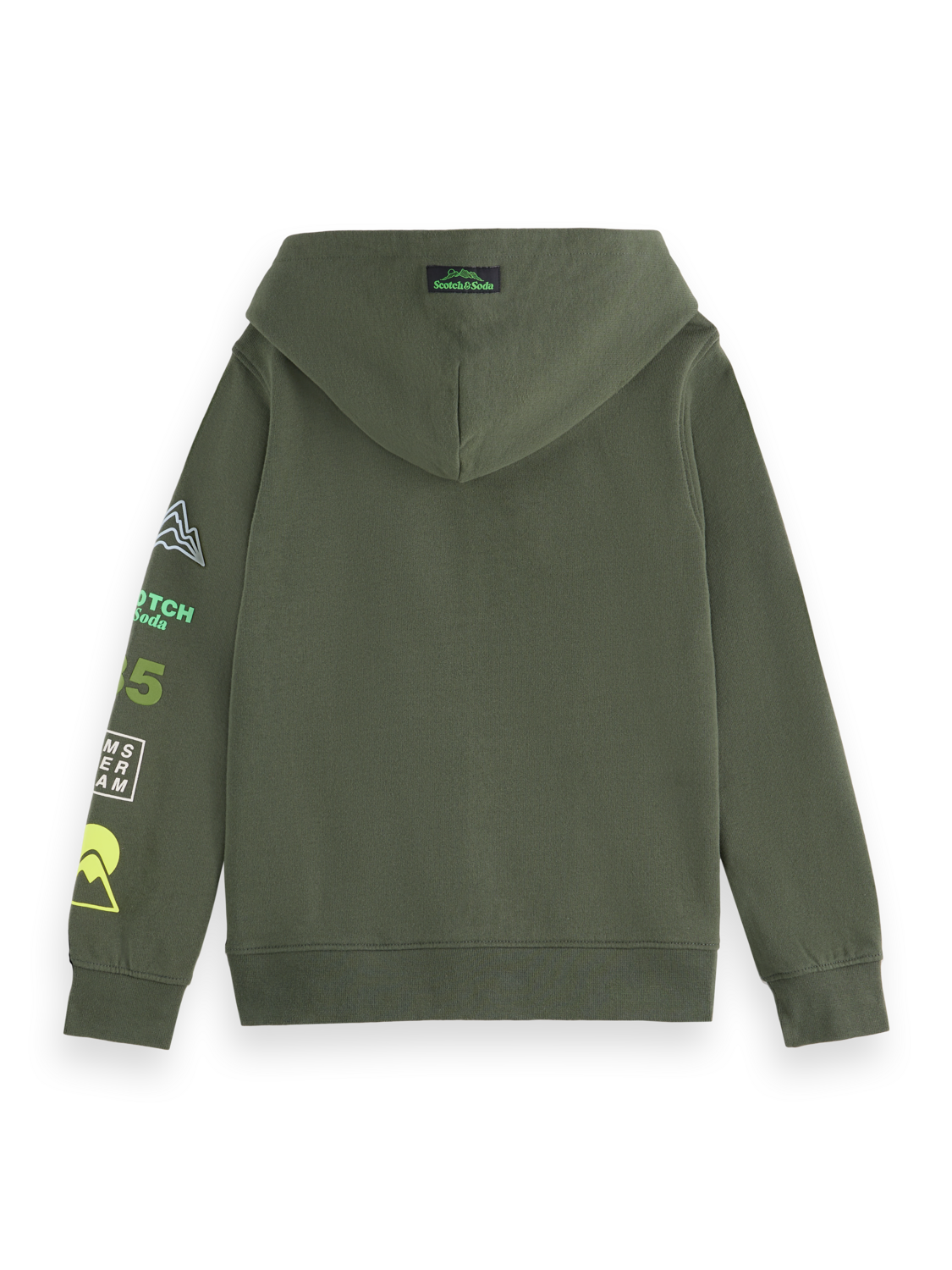 Boys Regular artwork zip-up hoodie