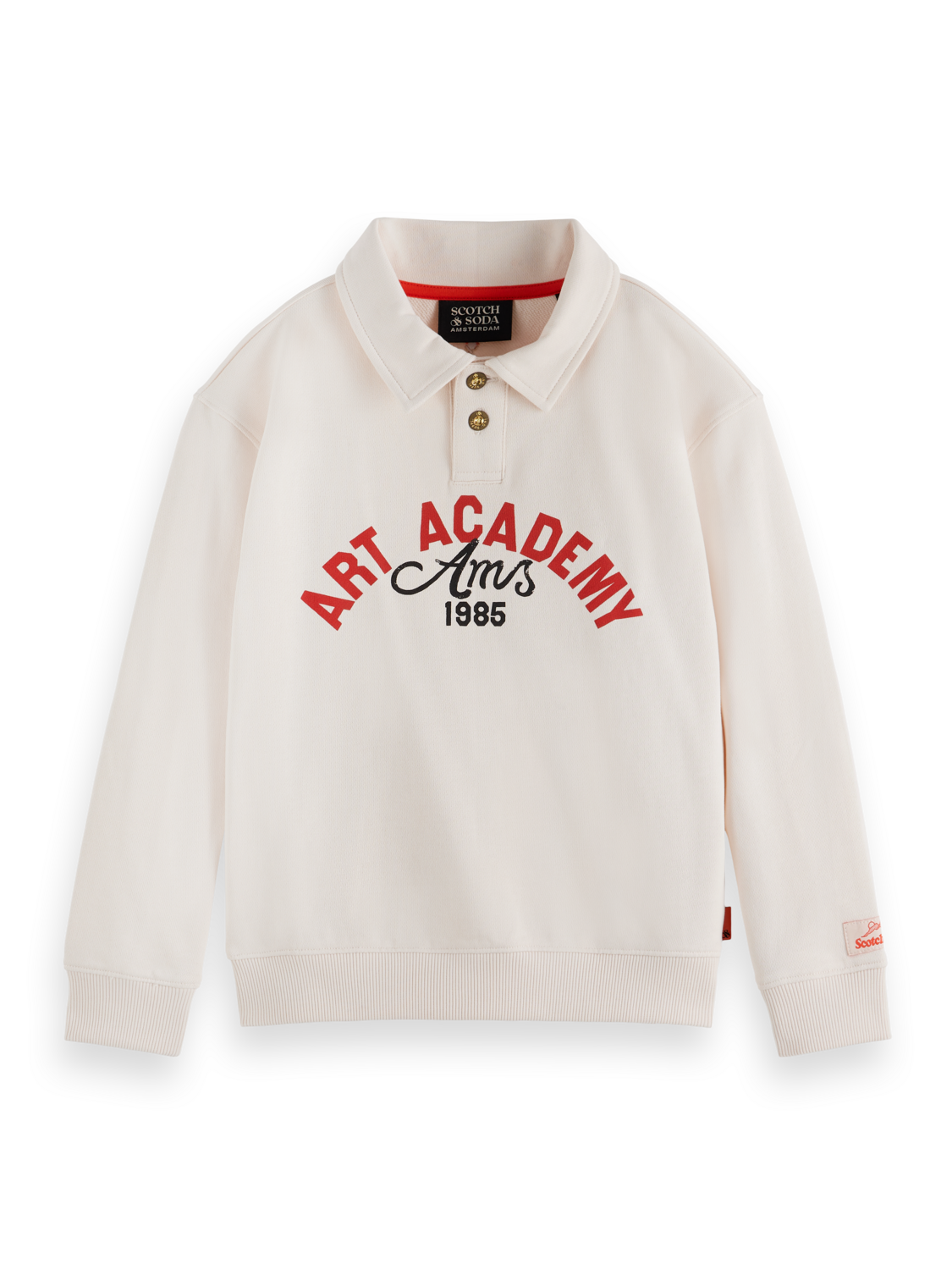 Boys Relaxed artwork polo sweatshirt