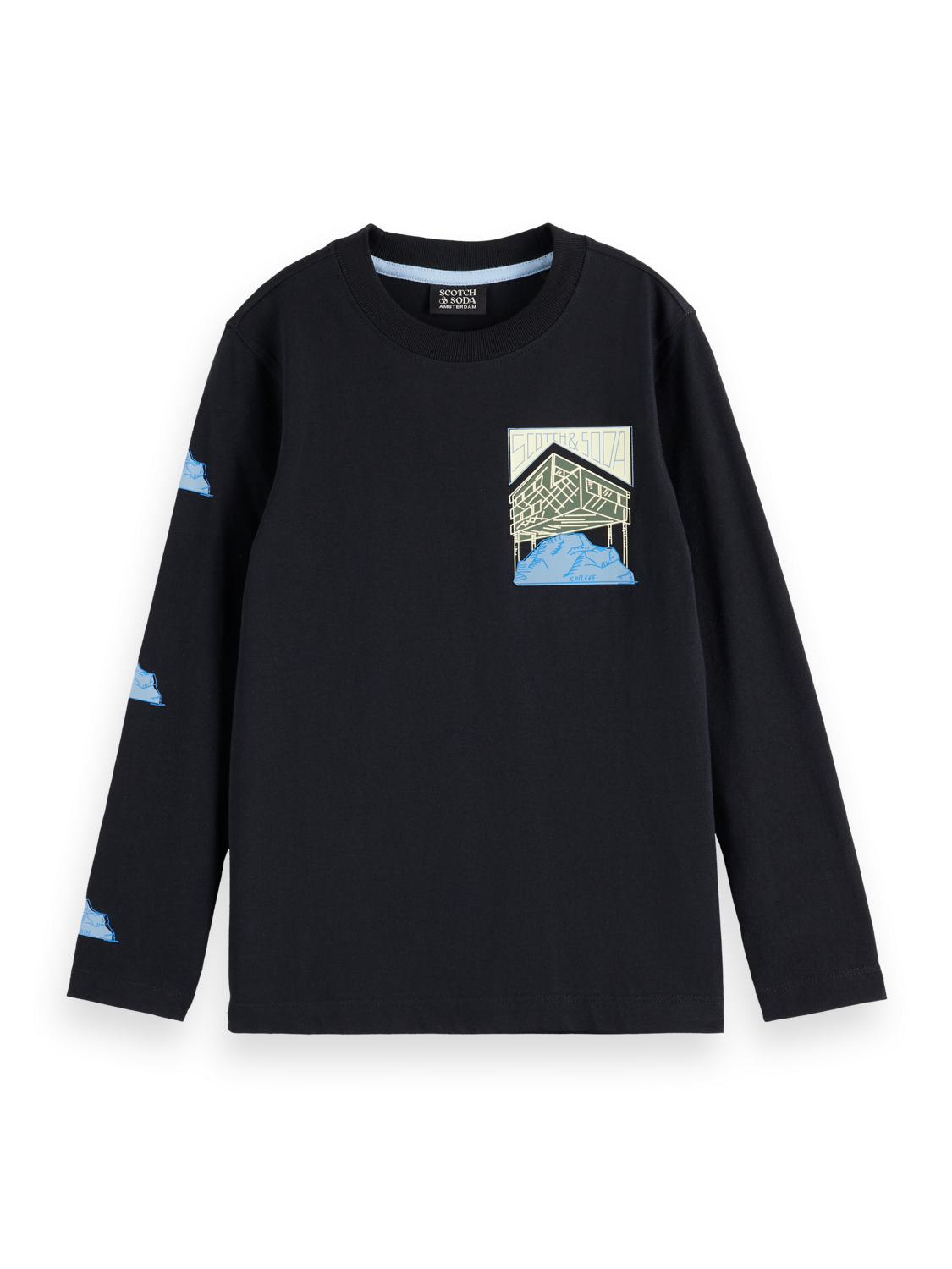 Boys Relaxed long-sleeve artwork t-shirt