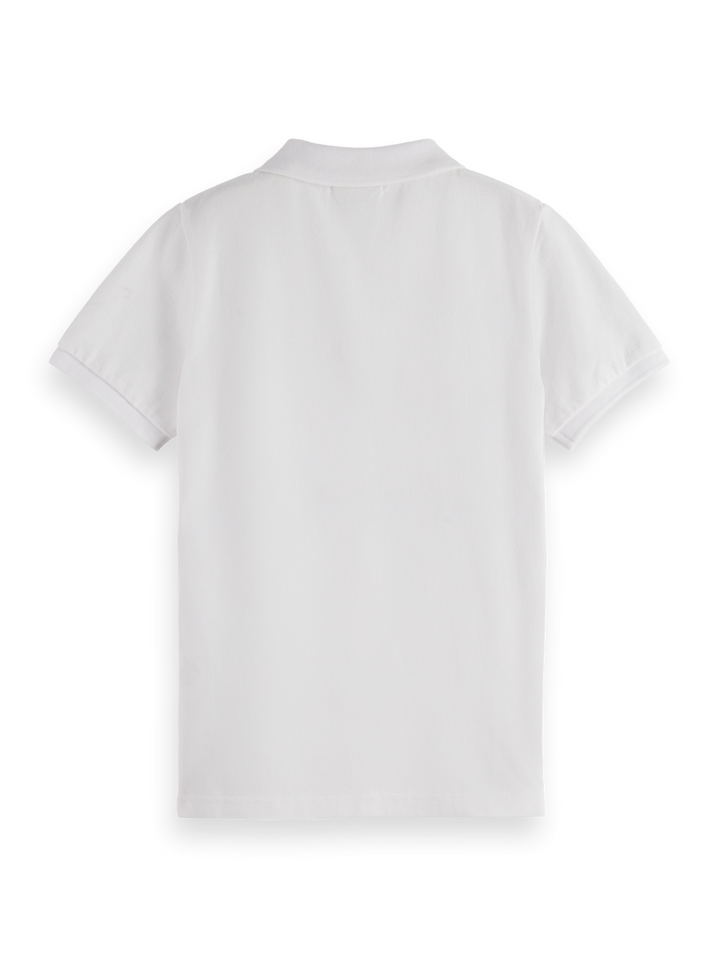Boys Essentials Garment Dyed Pique Polo - BRIGHT WHITE