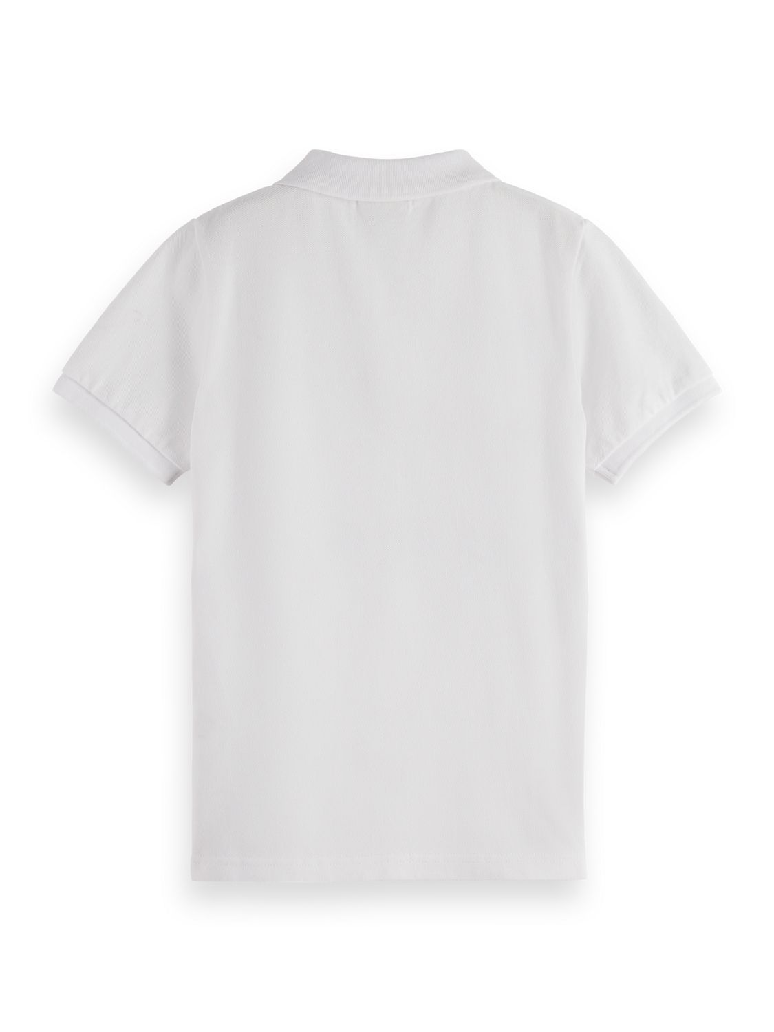 Boys Essentials Garment Dyed Pique Polo - BRIGHT WHITE