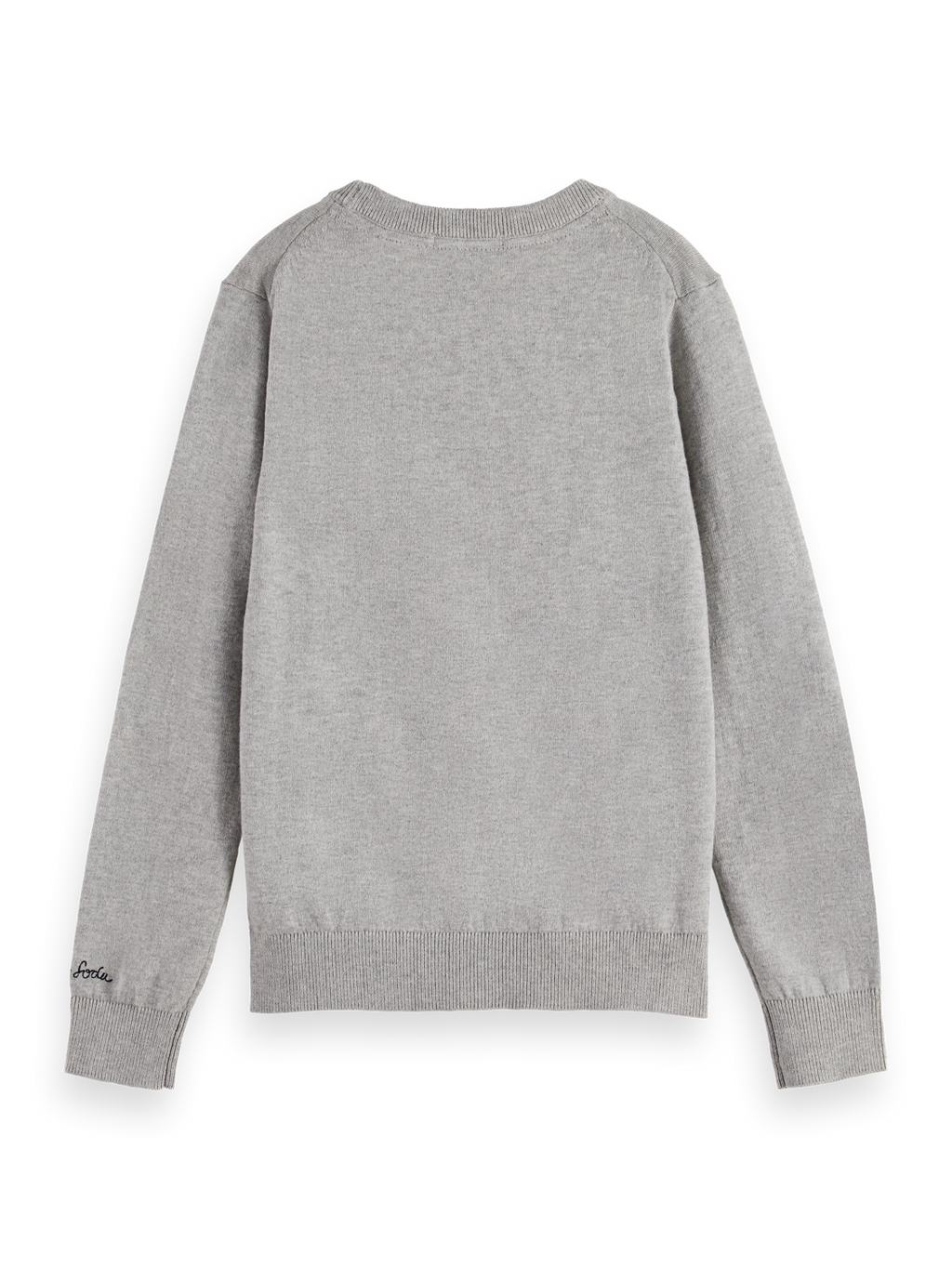 Boys Essentials Logo Regular Pullover - GREY MELANGE