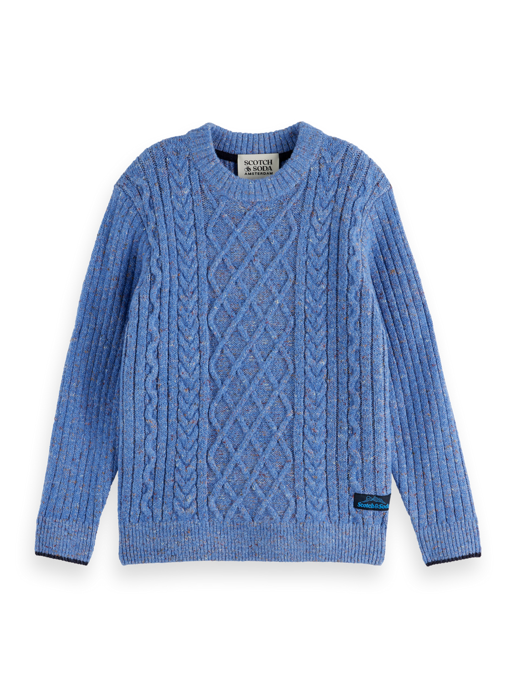 Boys Regular cable-knitted pullover