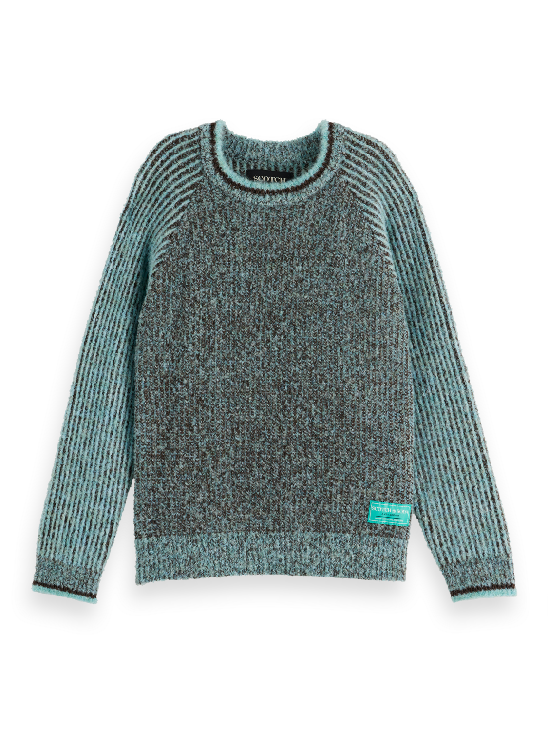 Boys Regular contrast raglan-sleeve pullover