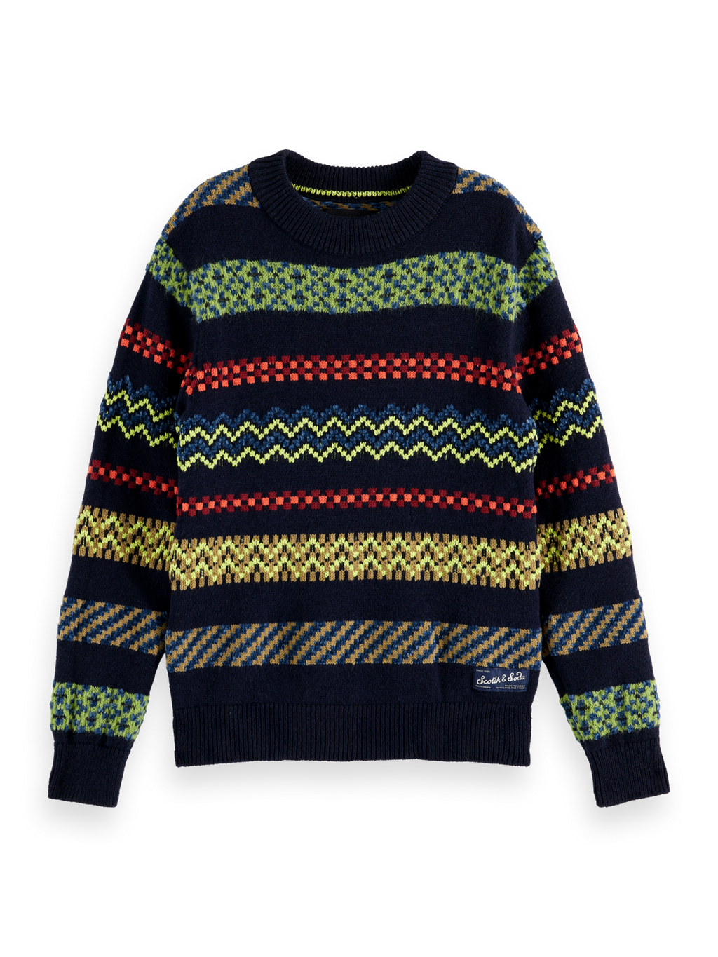Boys Regular-fit festive jacquard pullover