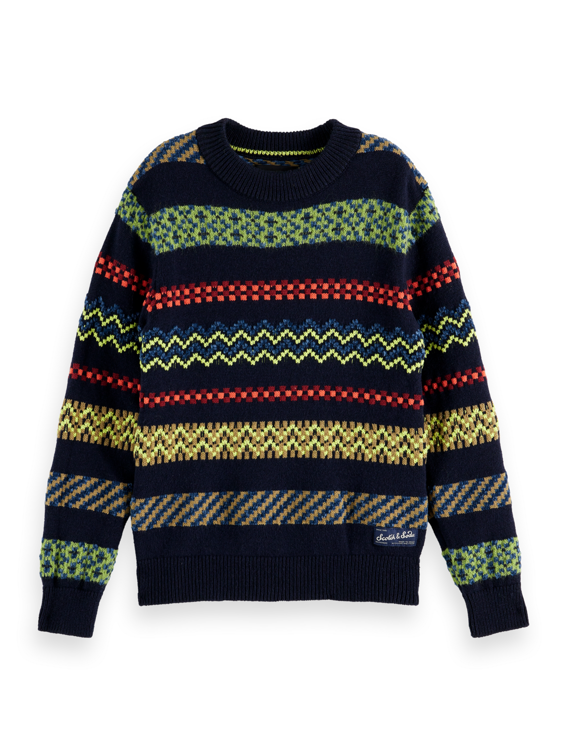 Boys Regular-fit festive jacquard pullover