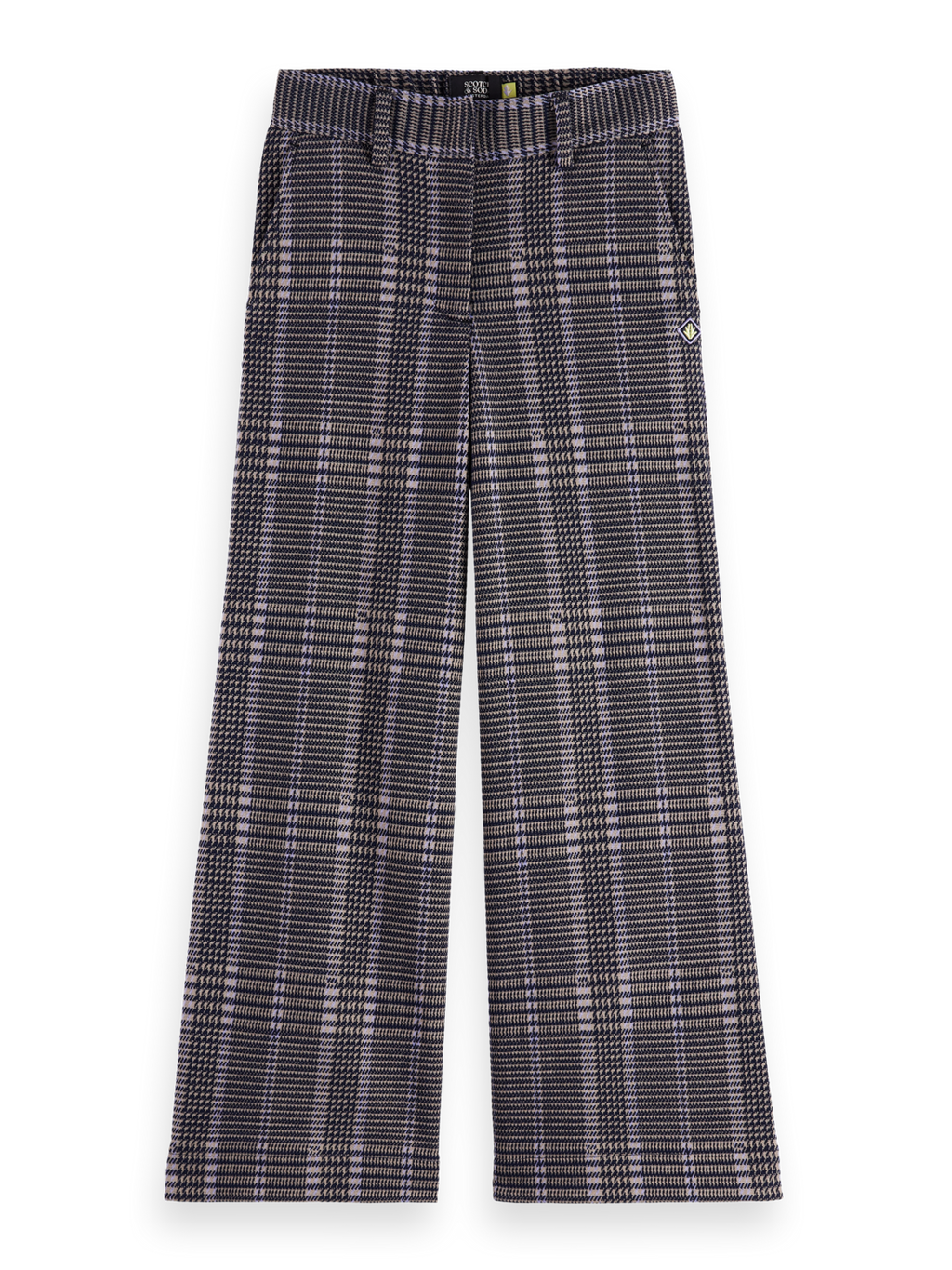Girls Wide-leg checked pants