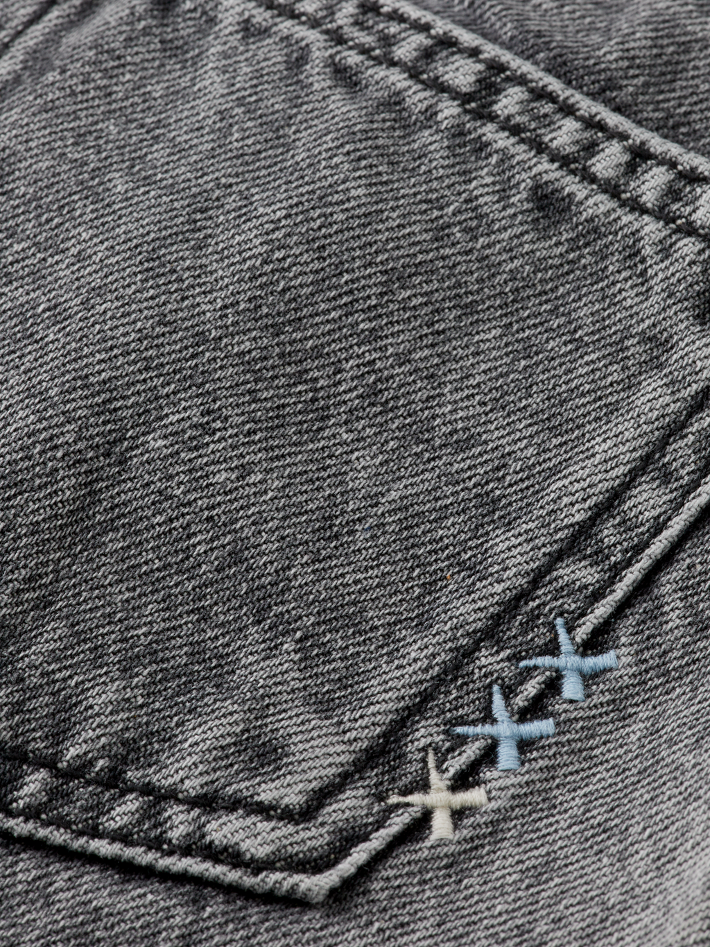 Girls Washed denim mini skirt