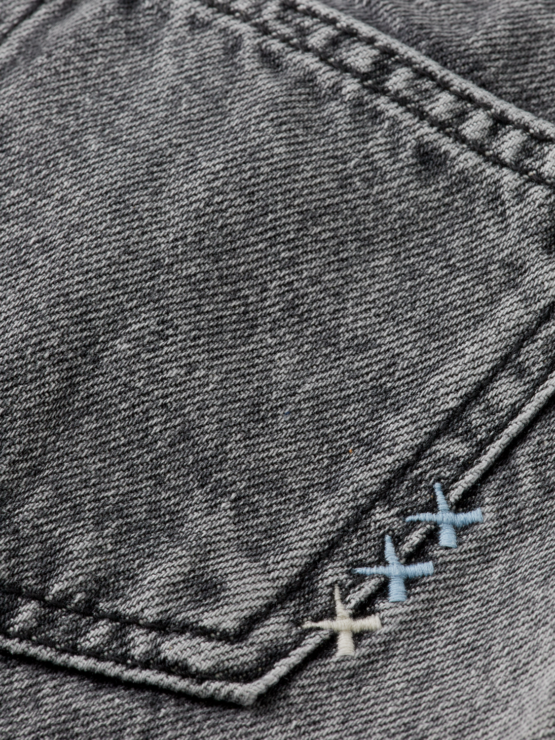 Girls Washed denim mini skirt