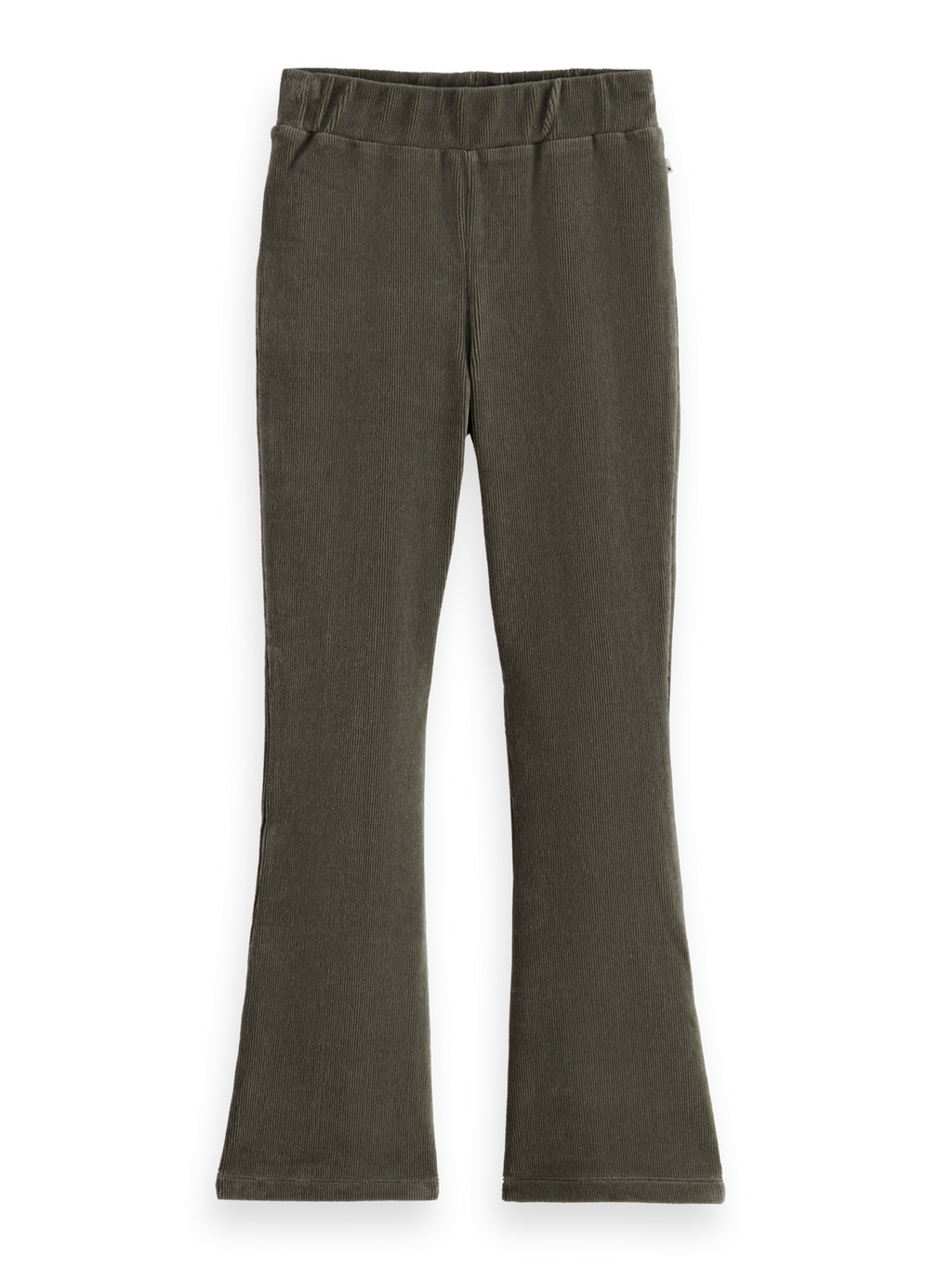 Girls Velvet ribbed leggings