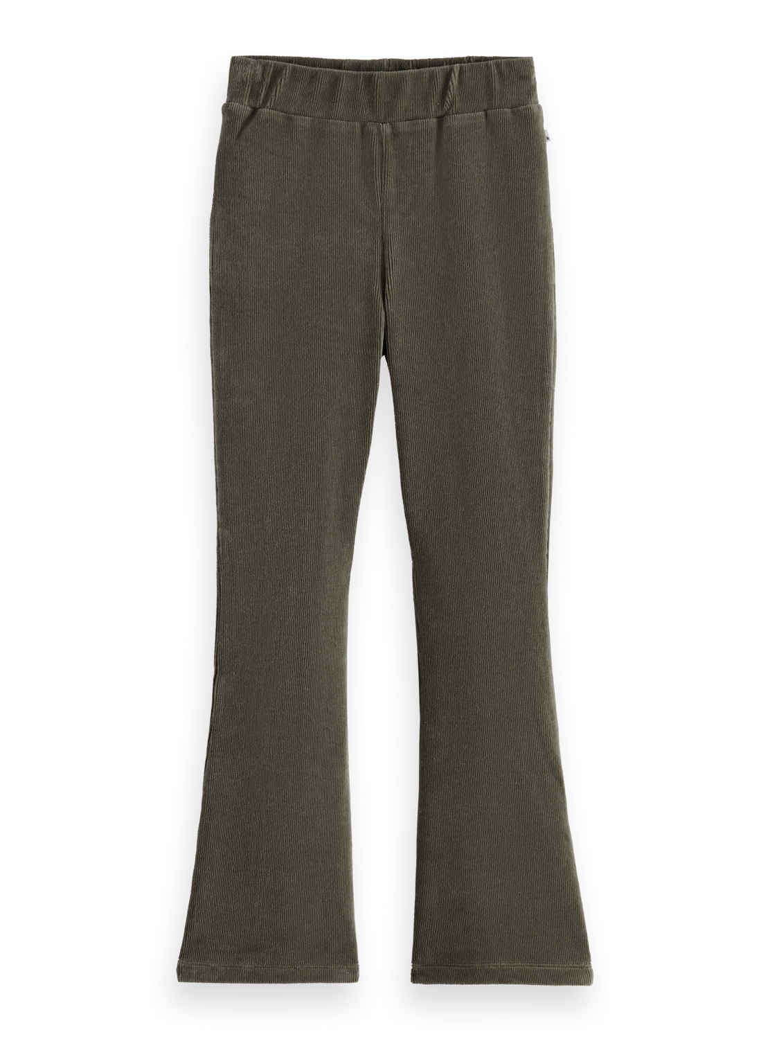 Girls Velvet ribbed leggings