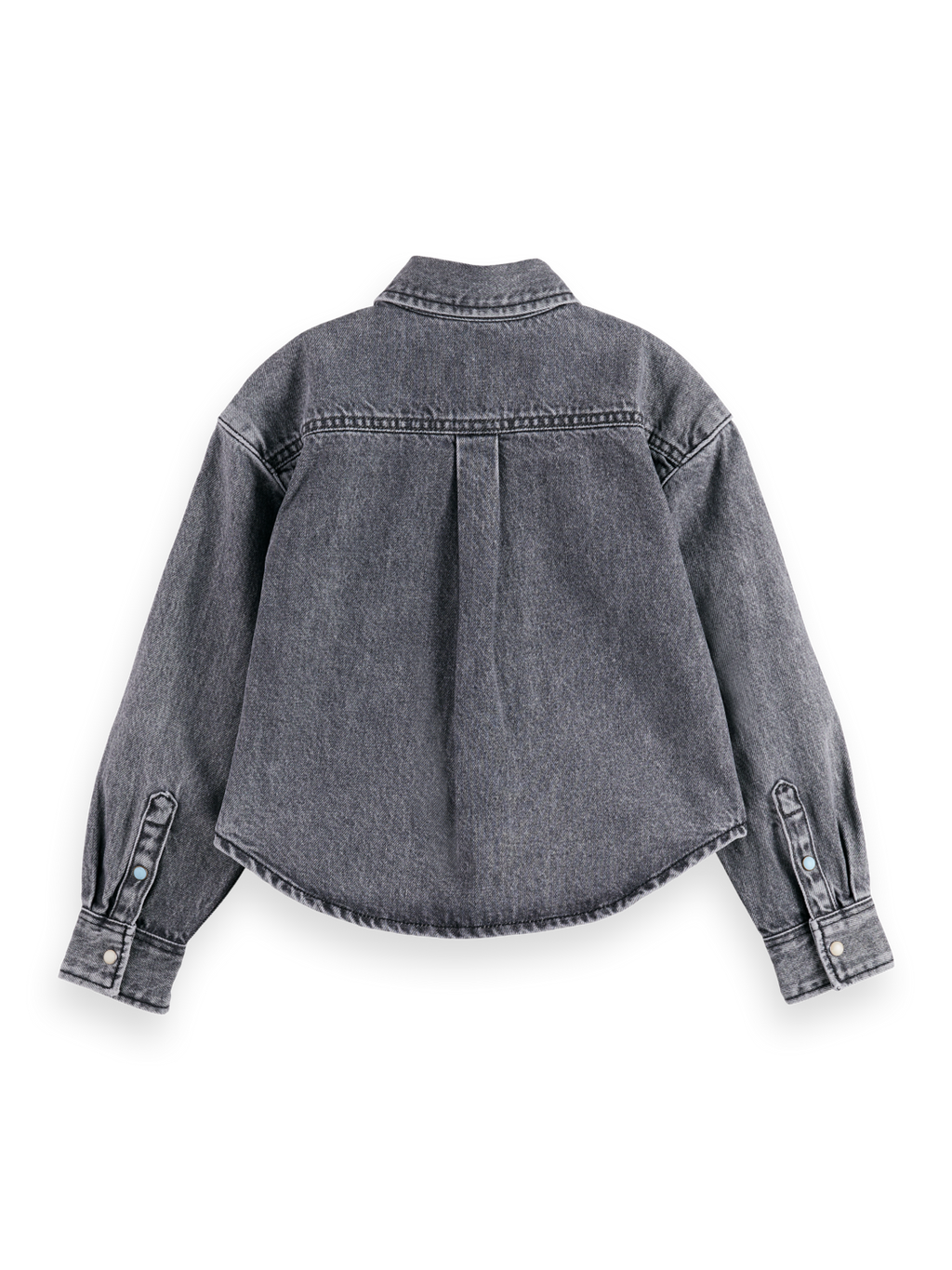 Girls Washed denim overshirt