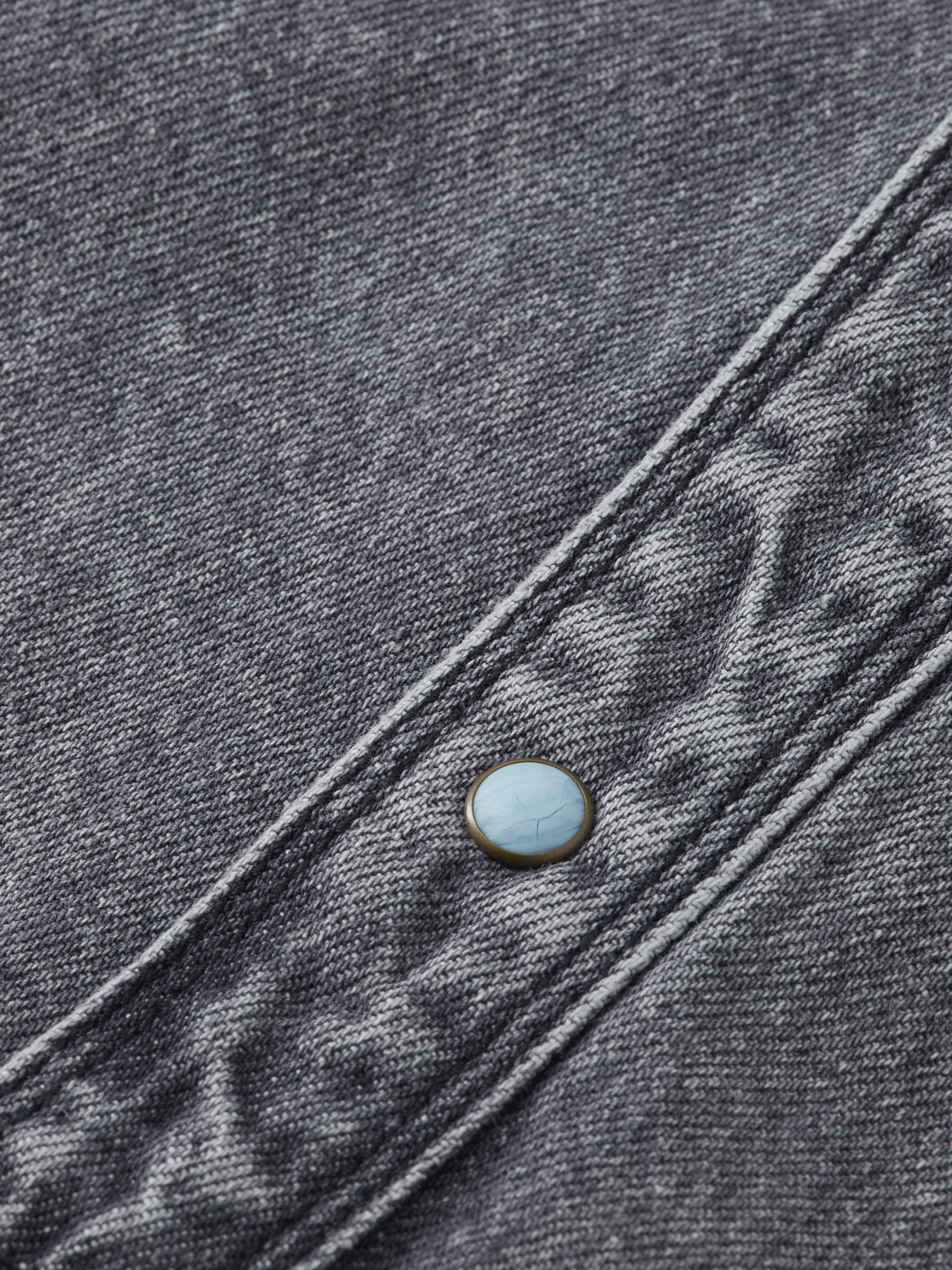 Girls Washed denim overshirt