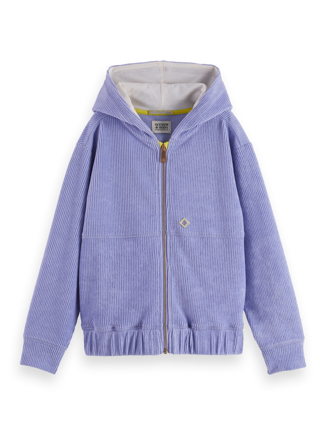Girls Corduroy zip-up hoodie