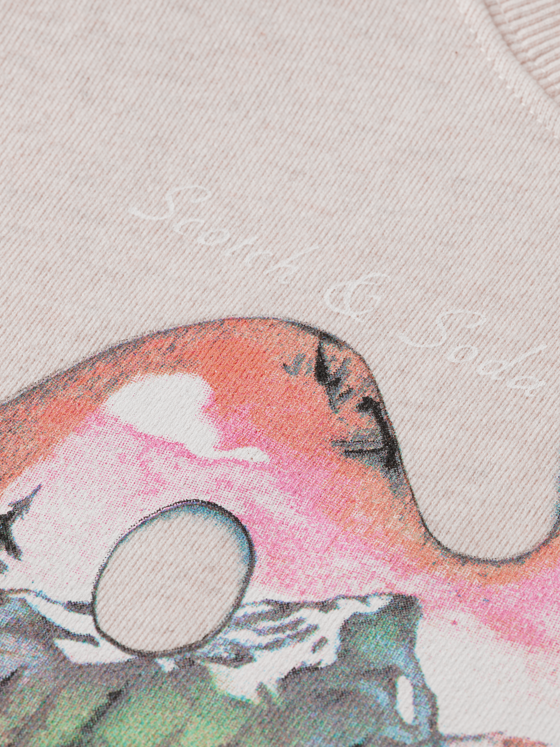 Girls Relaxed artwork crewneck sweatshirt