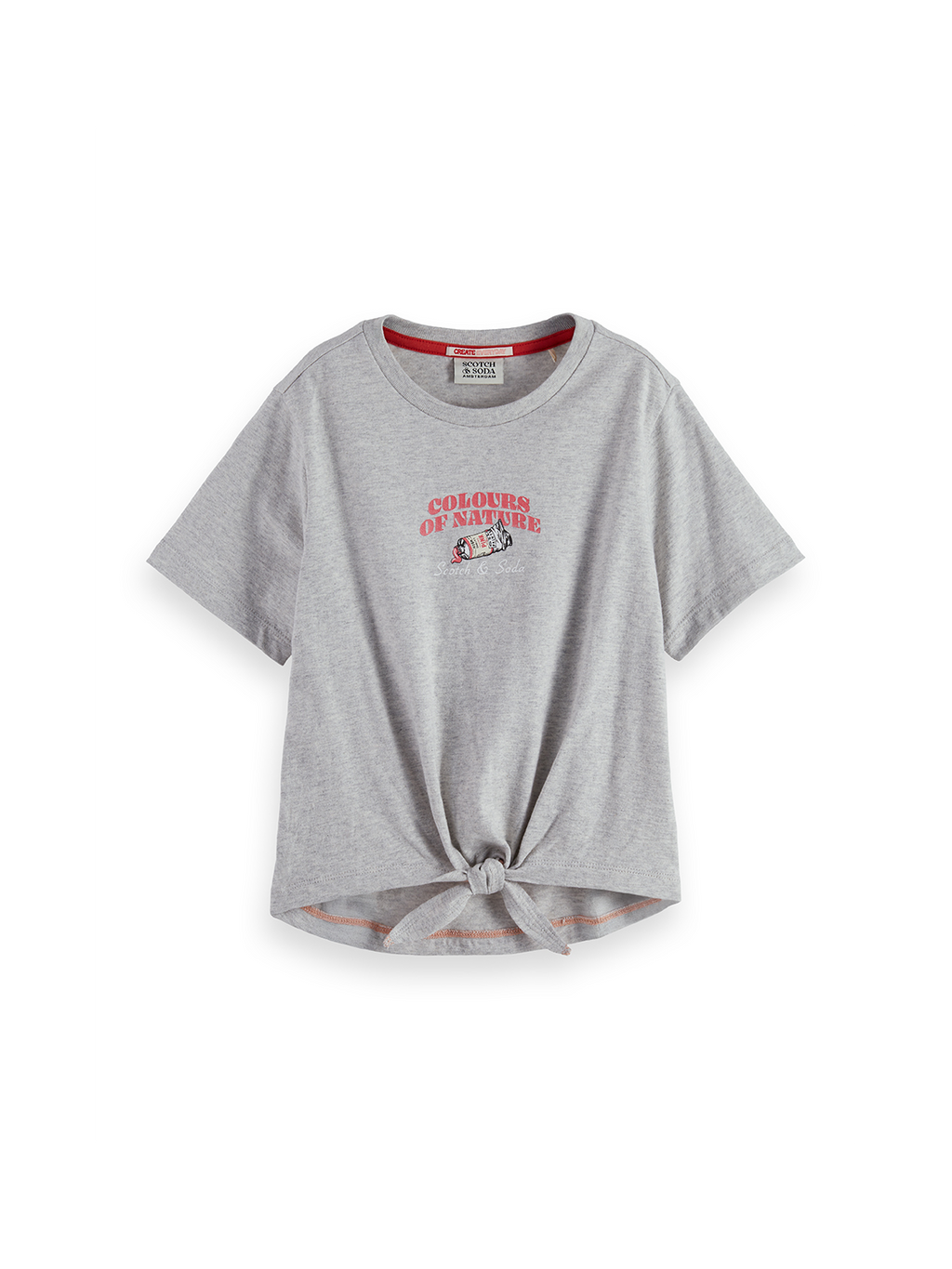Girls Relaxed-fit knotted artwork t-shirt