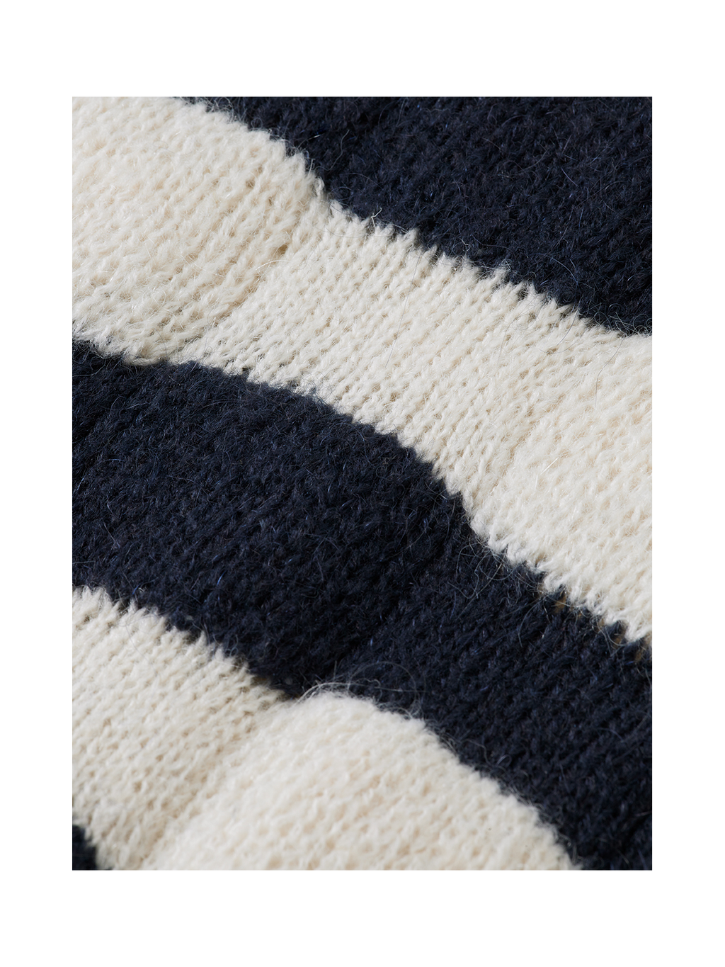 Girls Loose-fit chunky striped pullover