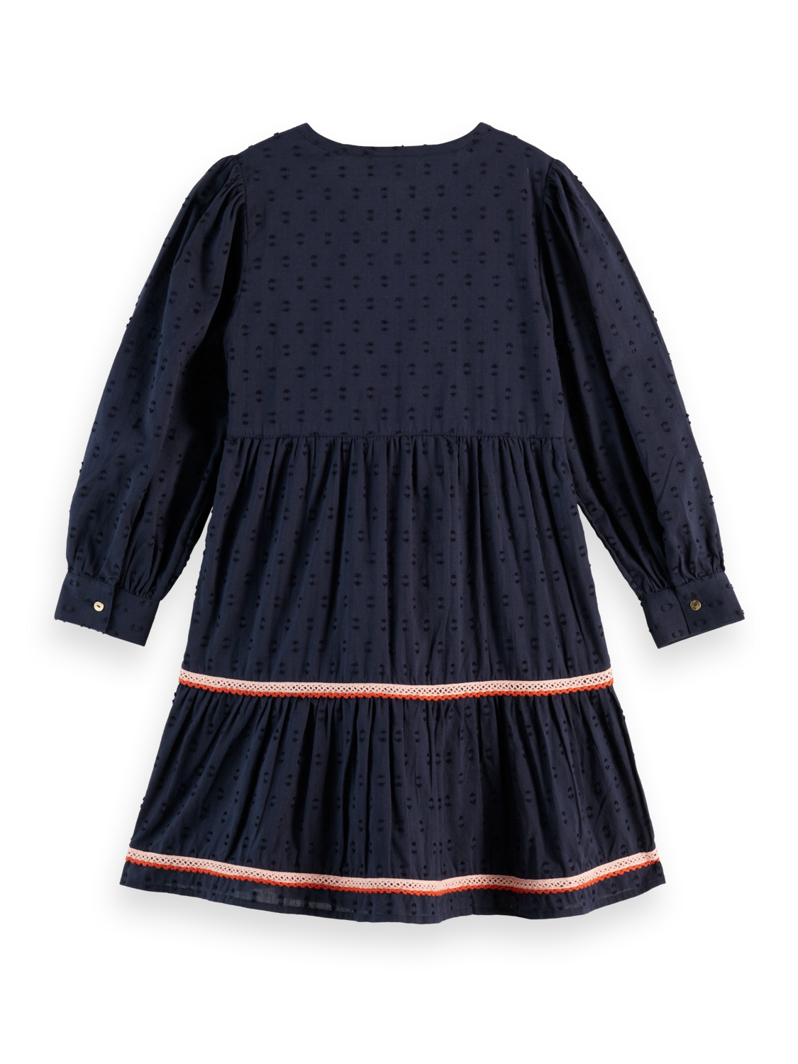 Girls Clip jacquard embroidered dress