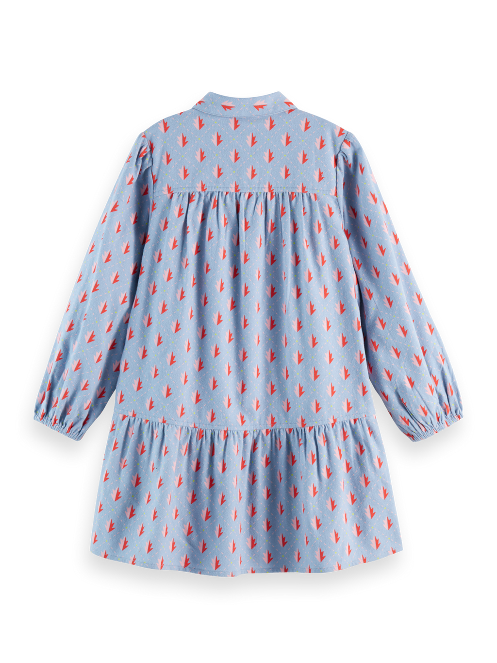Girls Cotton flannel printed dress