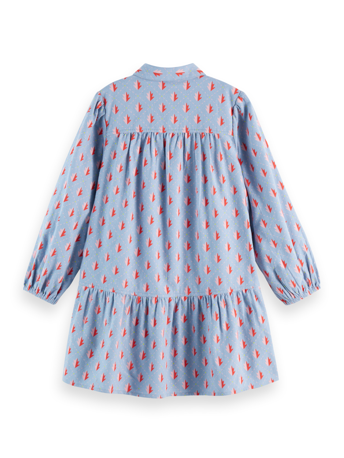 Girls Cotton flannel printed dress