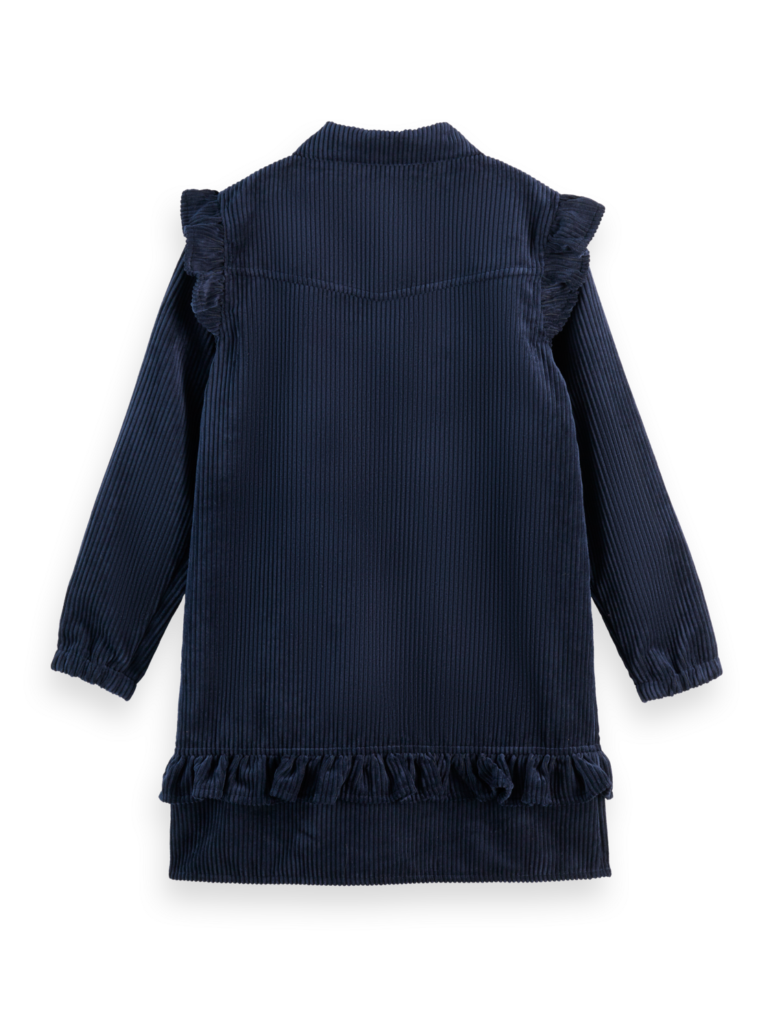 Girls Corduroy dress with ruffle details