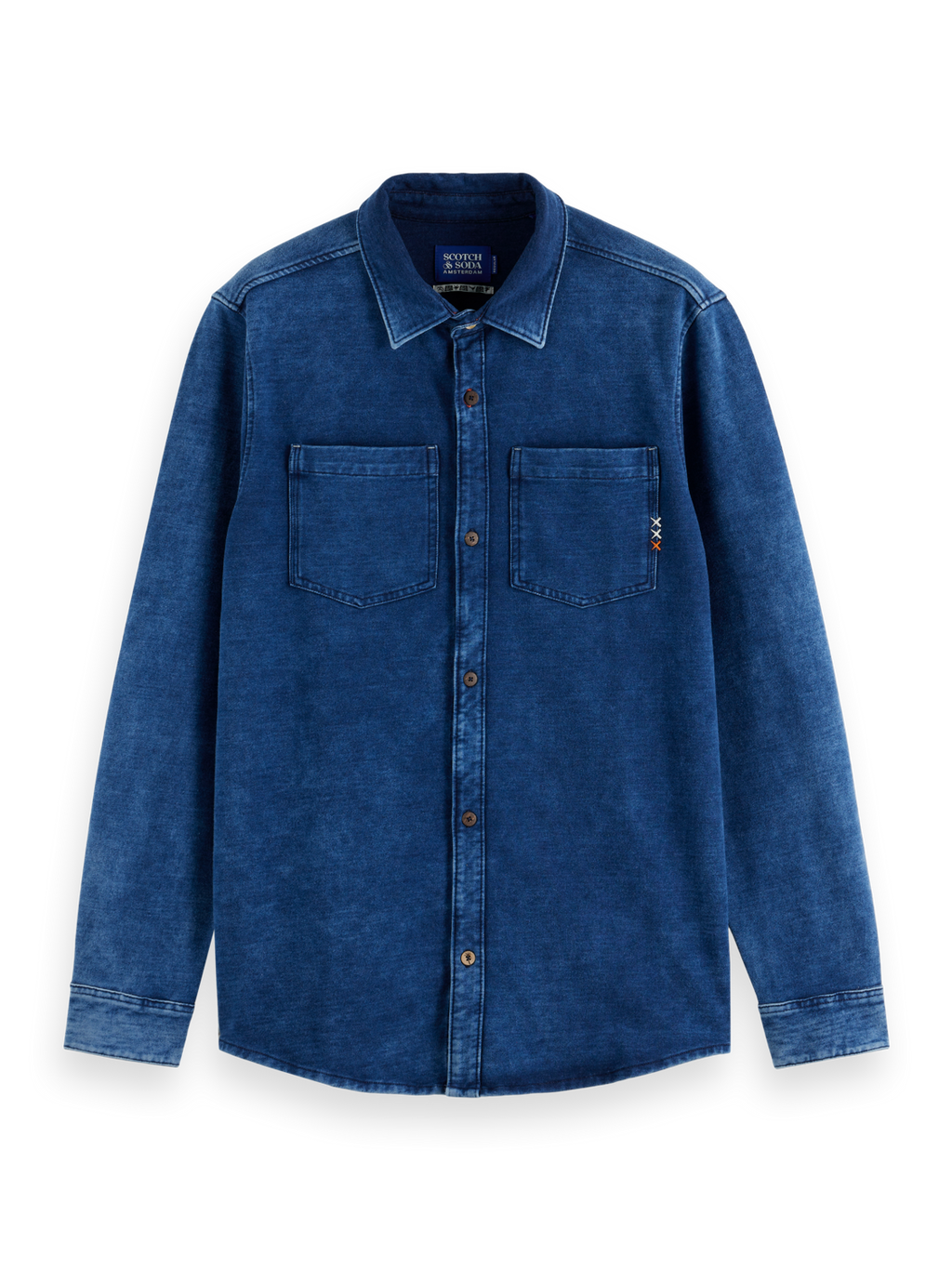 Chic indigo jersey shirt