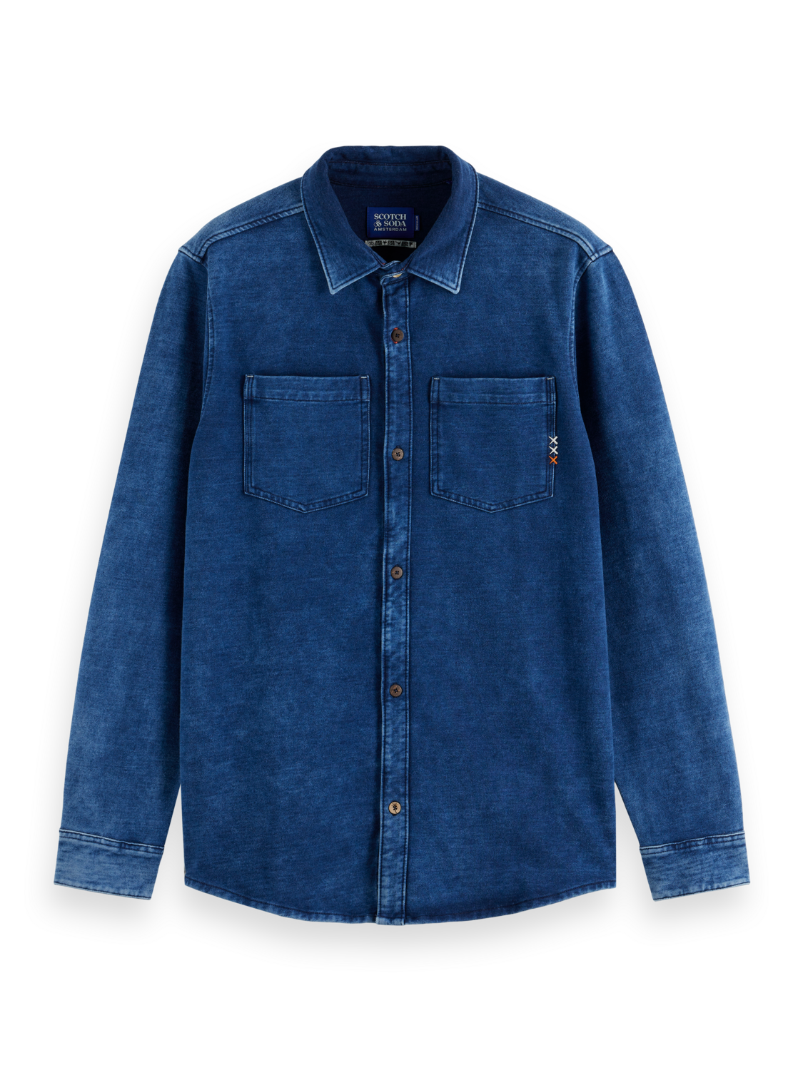 Chic indigo jersey shirt