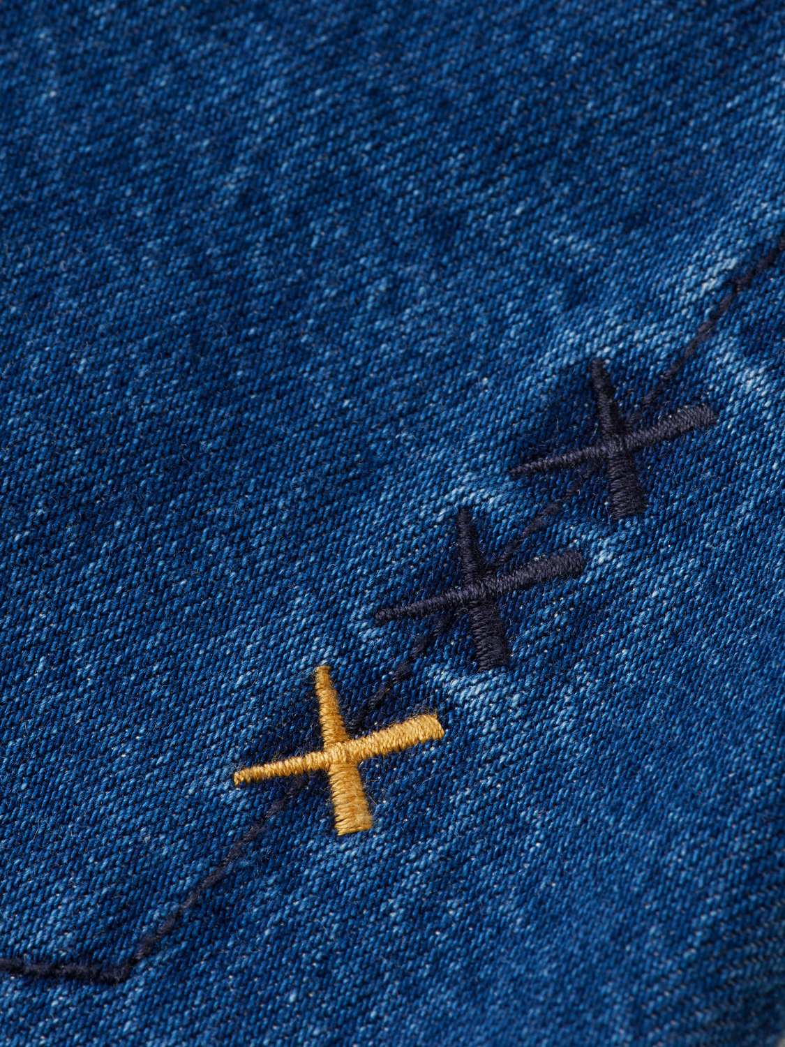 Seasonal super loose pleat denim