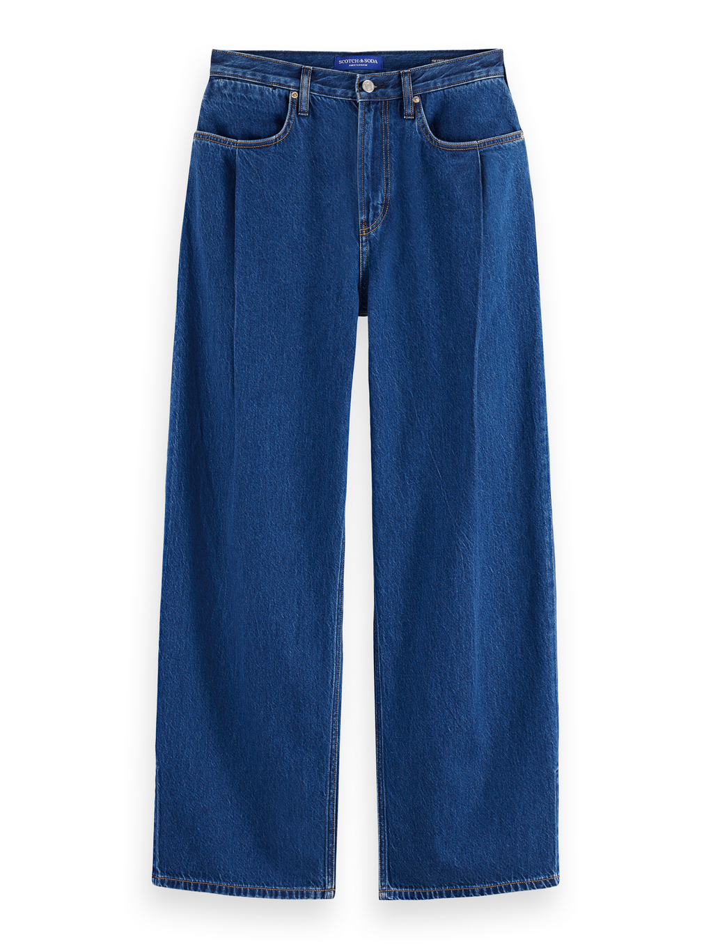 Seasonal super loose pleat denim