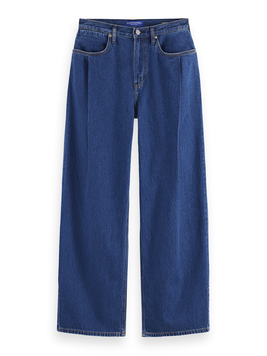 Seasonal super loose pleat denim