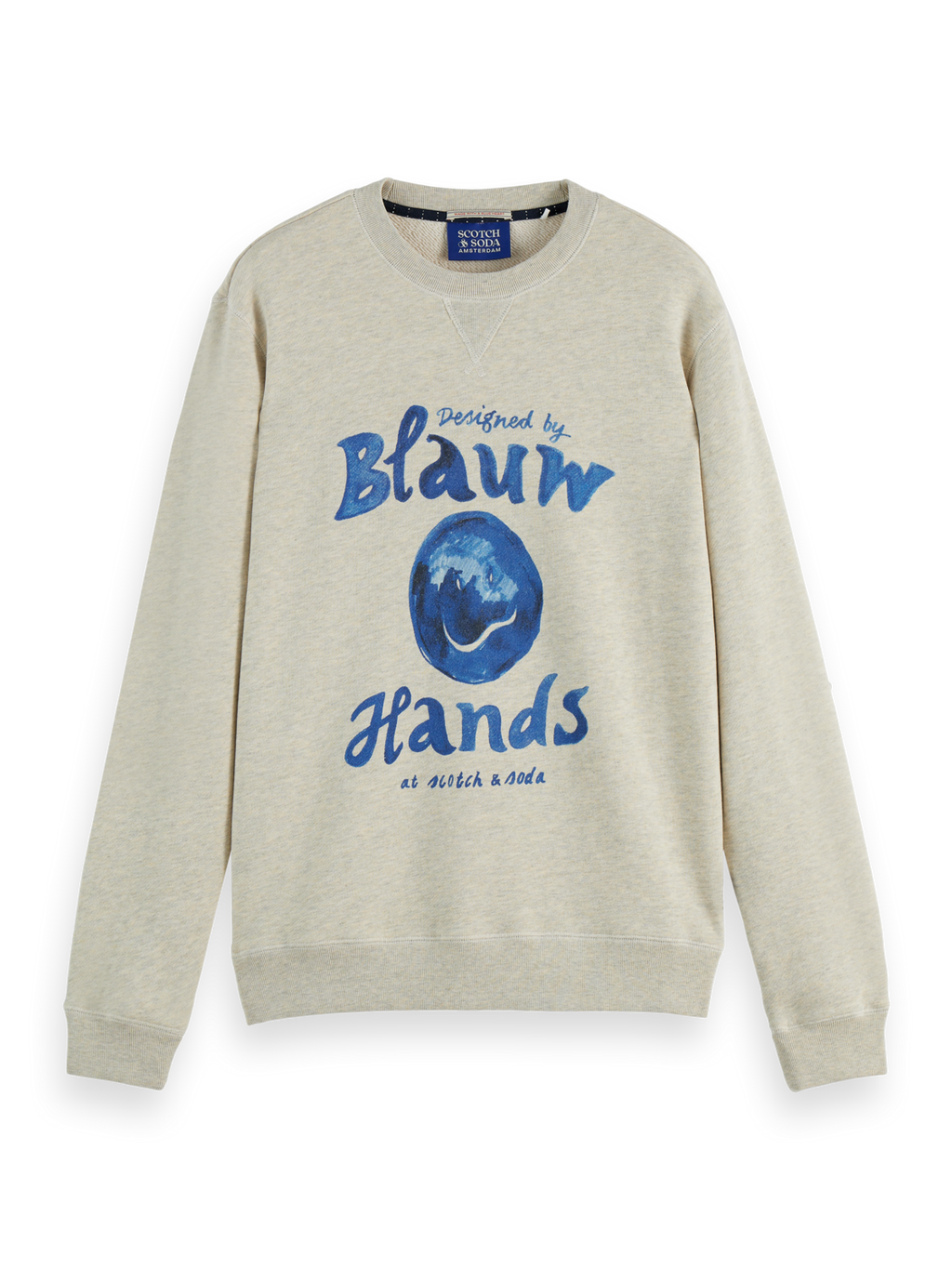 Denim washed artwork sweatshirt