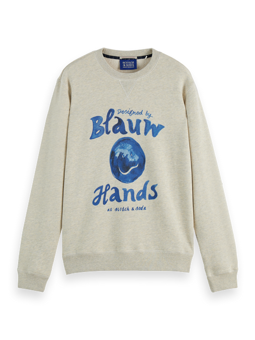 Denim washed artwork sweatshirt
