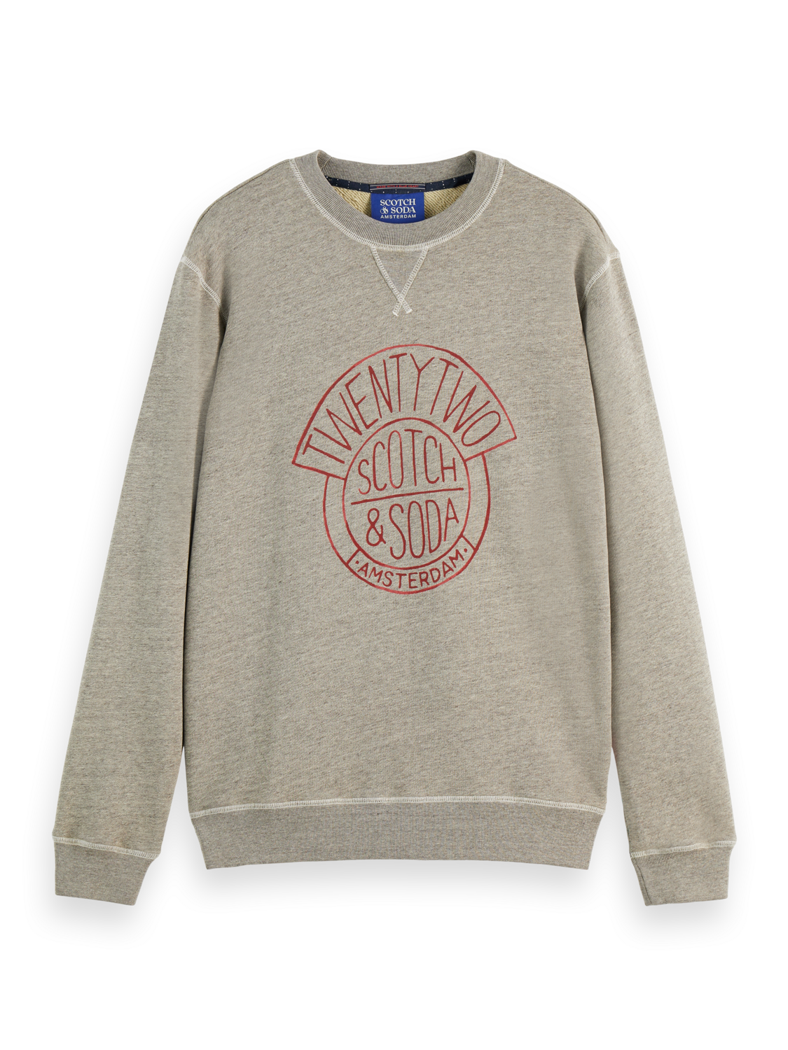 Denim washed artwork sweatshirt