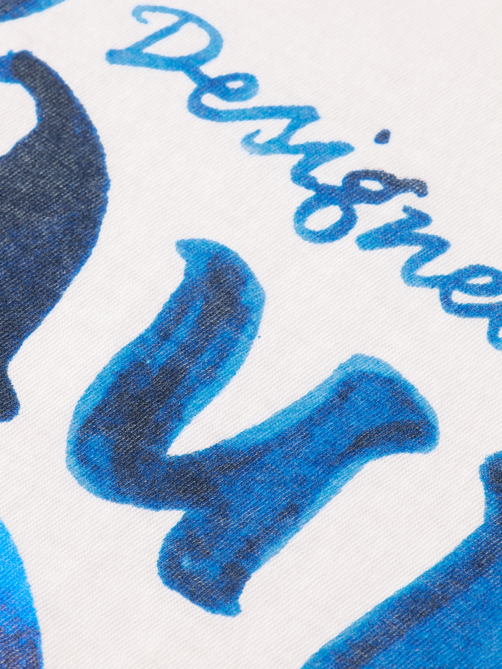 Denim artwork t-shirt