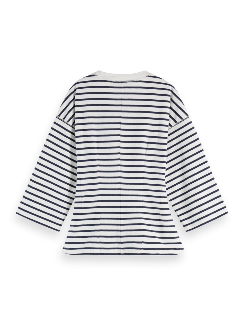Washed striped breton top
