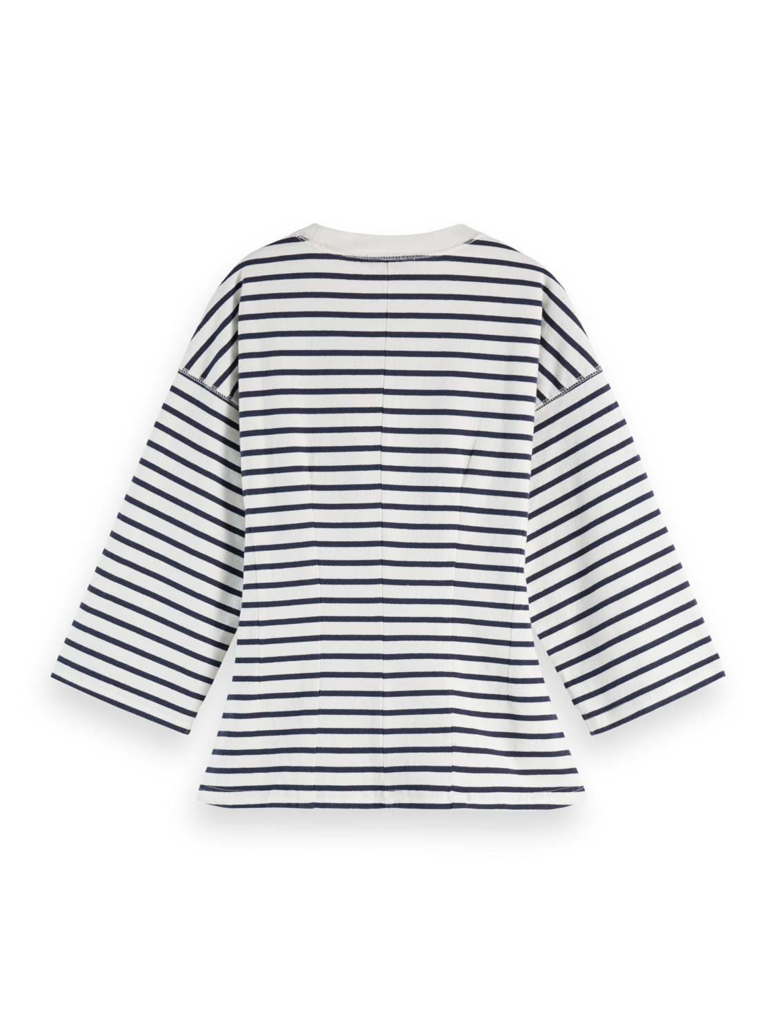 Washed striped breton top