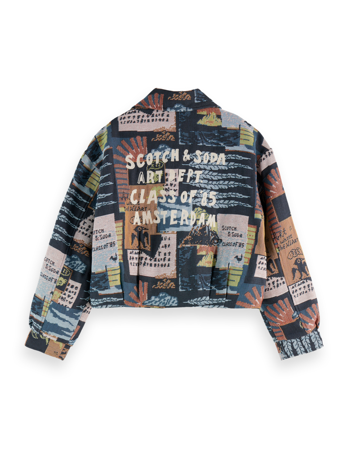 Collage jacquard jacket